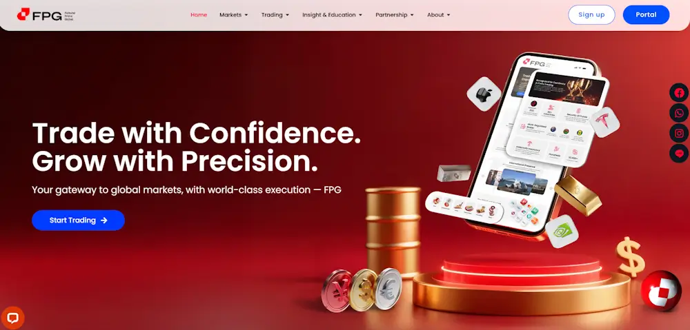 Fortune Prime Global homepage sito web