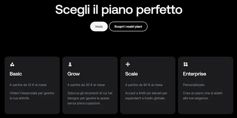 Revolut Business piani