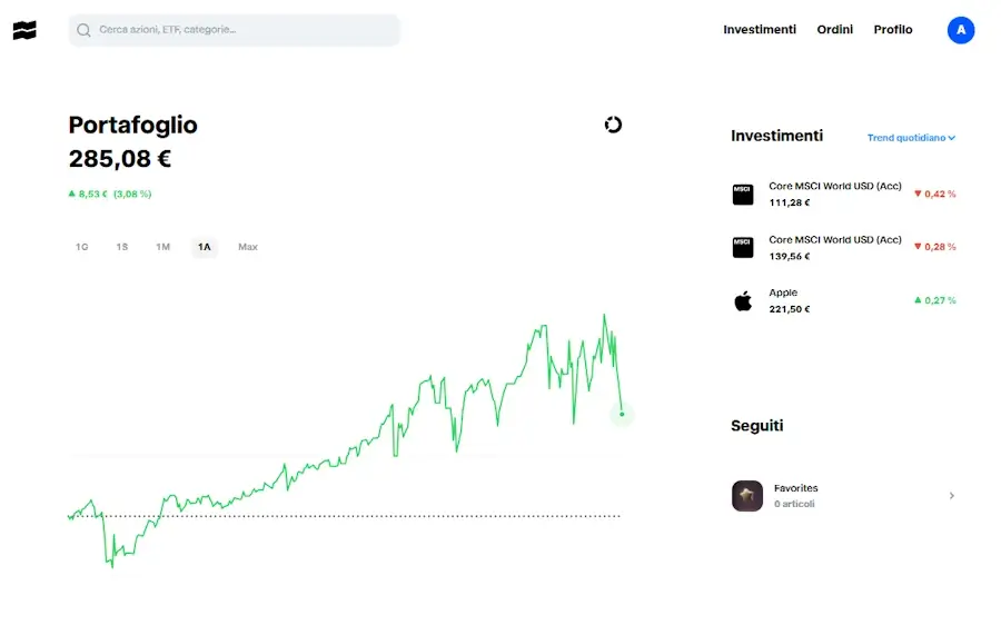 Trade Republic piattaforma web