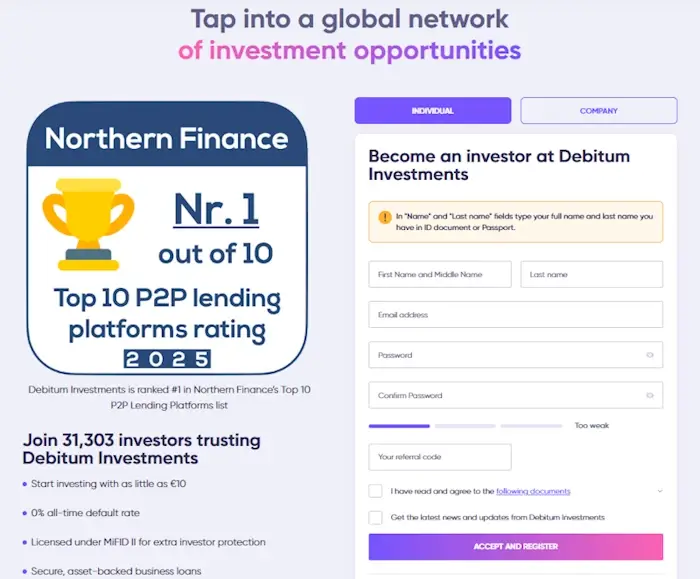 Debitum Investments apertura conto