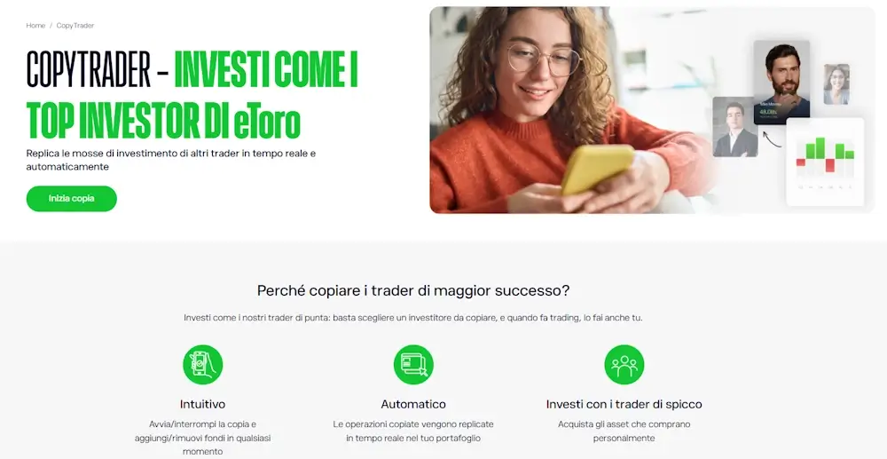 eToro copy trading come funziona