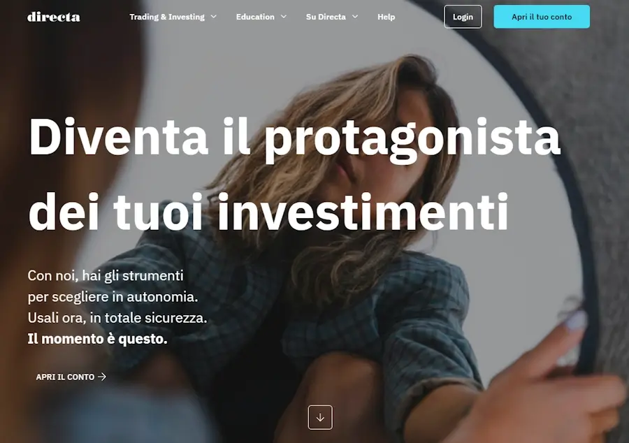 Piattaforma FinecoX Homepage Directa