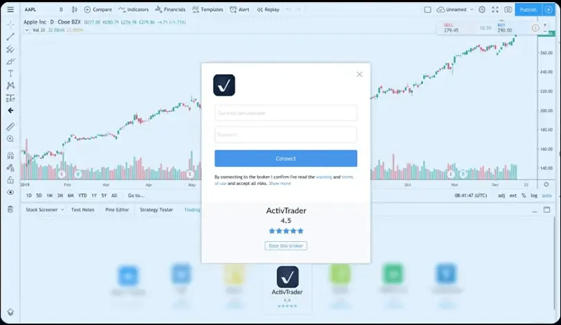 Collegare conto ActivTrades a TradingView: primo passaggio