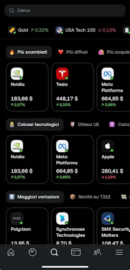 Trading 212 mobile app